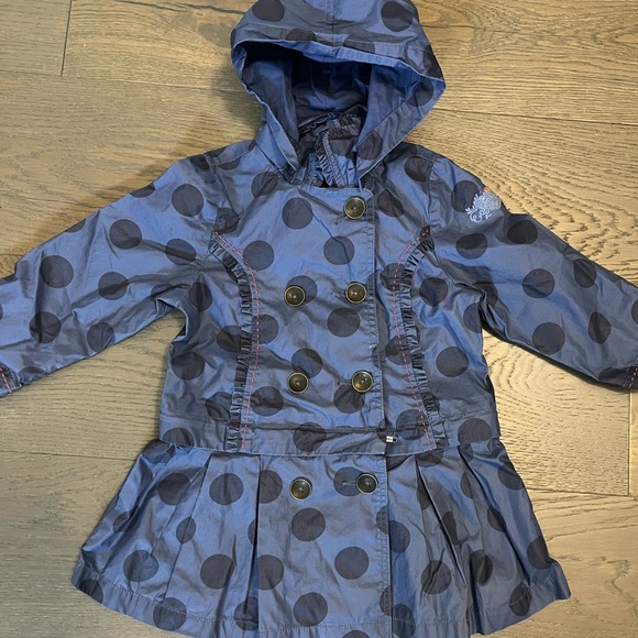 Catimini designer girls rain coat sz 2T EUC ret $159 - Picture 2 of 5